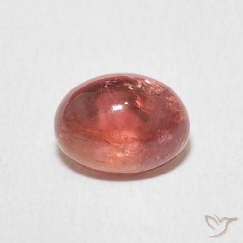 1.25ct Natural Intense Reddish Pink turmalina, Ovalada, Transparente