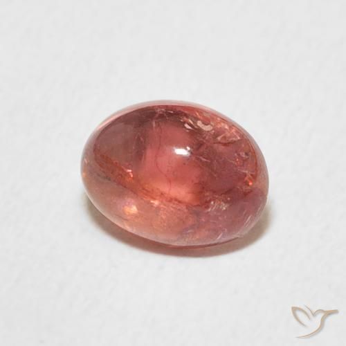 Turmalina Intense Reddish Pink natural de 1.25 ct, Ovalada, Transparente