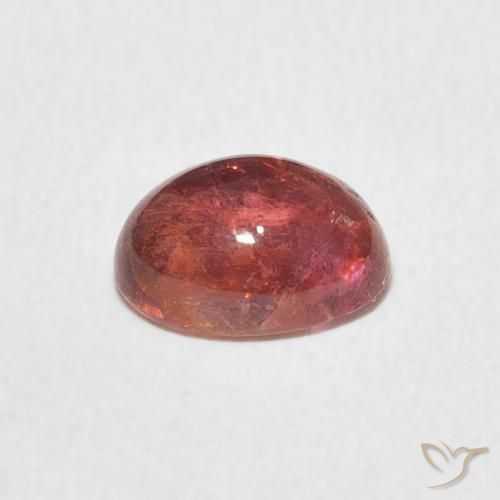 Turmalina Intense Reddish Pink natural de 1.25 ct, Ovalada, Transparente