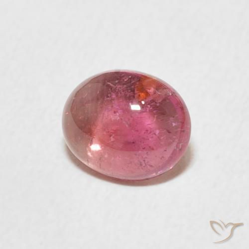 Turmalina Light Merlot Red natural de 1.13 ct, Ovalada, Transparente
