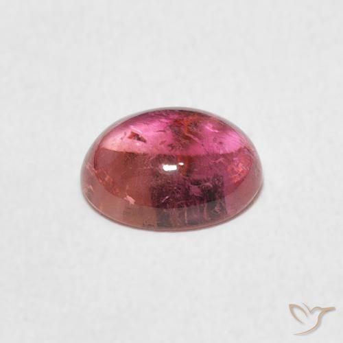Turmalina Light Merlot Red natural de 1.13 ct, Ovalada, Transparente