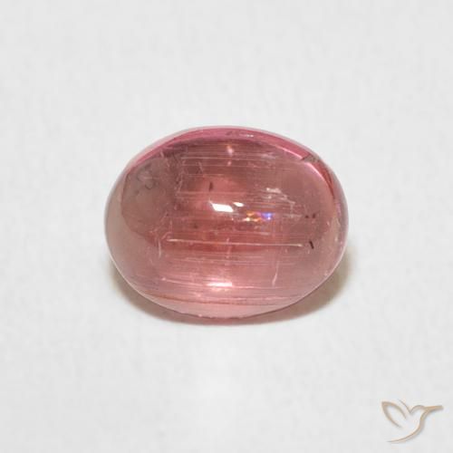 0.99ct Natural Rosado claro turmalina, Ovalada, Transparente