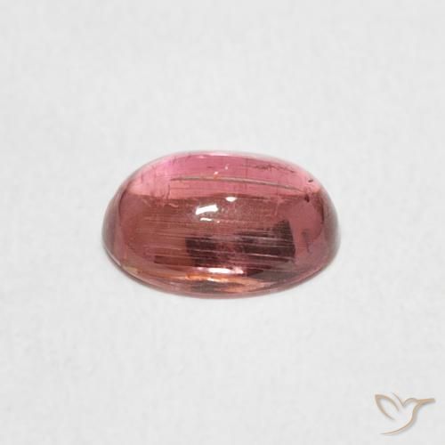 Turmalina Rosado claro natural de 0.99 ct, Ovalada, Transparente