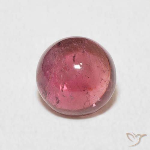 0.91ct Natural Rojo ponche de frutas Turmalina, Redondo, Transparente