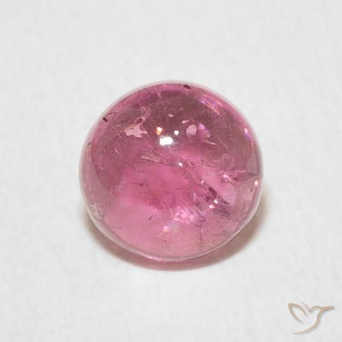 1.01ct Natural Rojo ponche de frutas Turmalina, Redondo, Transparente
