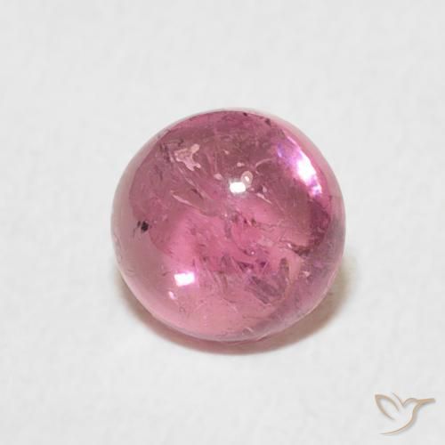 Turmalina Rojo ponche de frutas natural de 1.01 ct, Redondo, Transparente