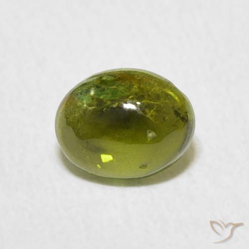 0.73ct Natural Verde medio turmalina, Ovalada, Transparente