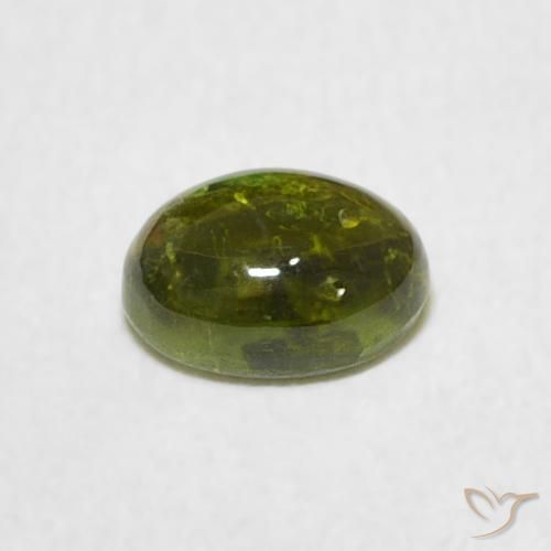 Turmalina Verde medio natural de 0.73 ct, Ovalada, Transparente