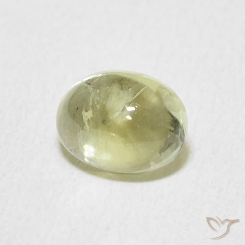 Turmalina Verde terroso natural de 1.27 ct, Ovalada, Transparente