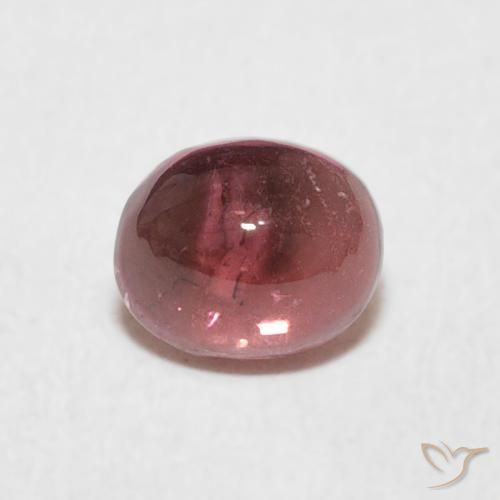 0.77ct Natural Rosa oscuro turmalina, Ovalada, Transparente
