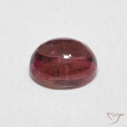 Turmalina Rosa oscuro natural de 0.77 ct, Ovalada, Transparente