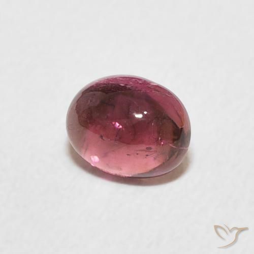 Turmalina Rojo ponche de frutas natural de 0.85 ct, Ovalada, Transparente