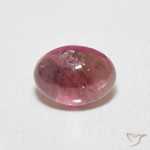 0.71ct Natural Rosado naranja turmalina, Ovalada, Transparente