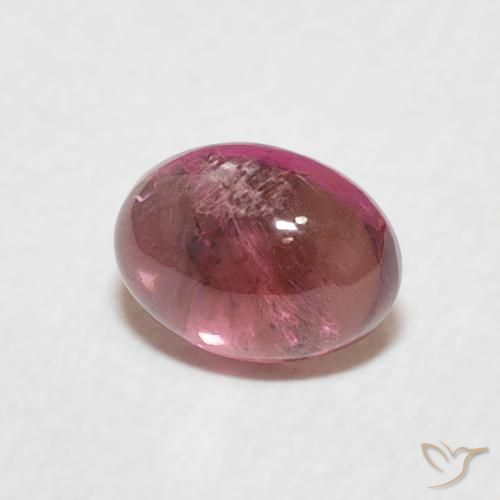 Turmalina Rosado naranja natural de 0.71 ct, Ovalada, Transparente