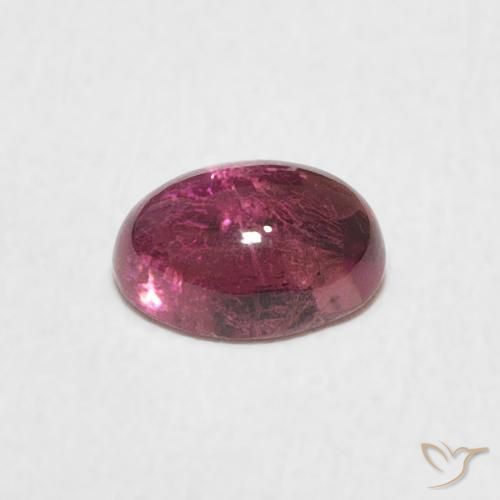 Turmalina Rosado naranja natural de 0.71 ct, Ovalada, Transparente