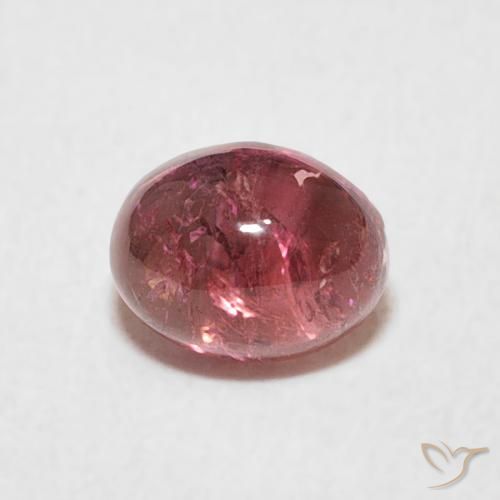 0.80ct Natural Rojo cereza púrpura turmalina, Ovalada, Transparente
