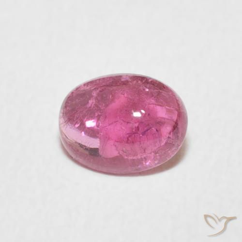 0.71ct Natural Rojo ponche de frutas turmalina, Ovalada, Transparente
