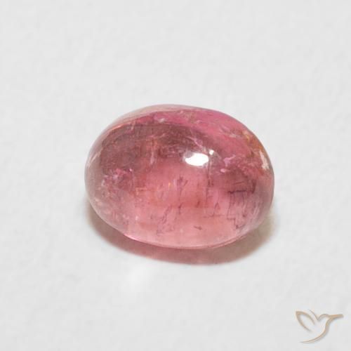 Turmalina Rosado Bubblegum natural de 0.80 ct, Ovalada, Transparente
