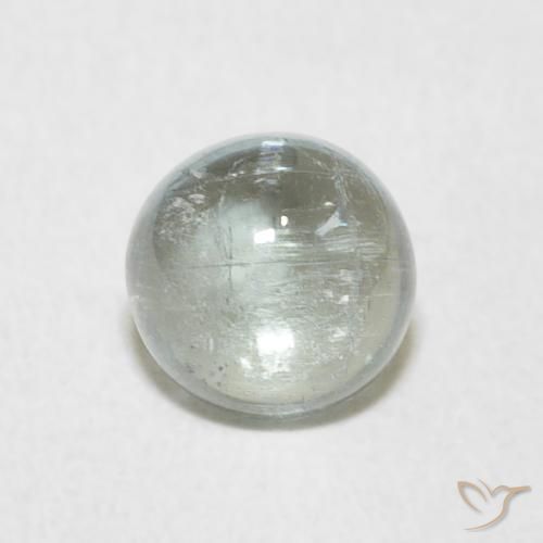 1.40ct Natural Verde musgoso Turmalina, Redondo, Transparente
