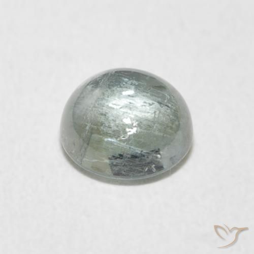 Turmalina Verde musgoso natural de 1.40 ct, Redondo, Transparente