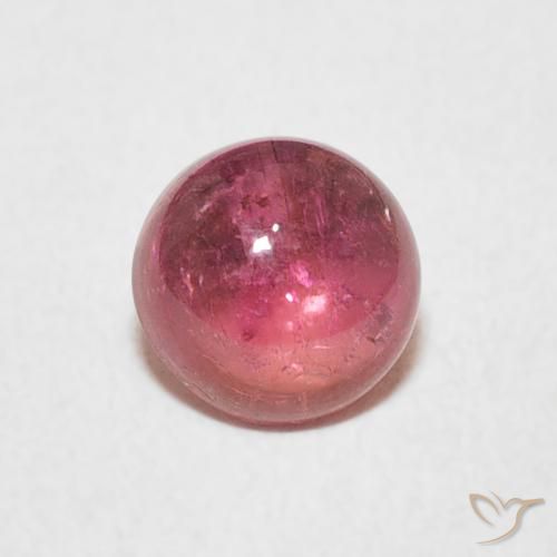 1.18ct Natural Carmesí intenso Turmalina, Redondo, Transparente