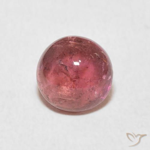 1.13ct Natural Rojo ponche de frutas Turmalina, Redondo, Transparente