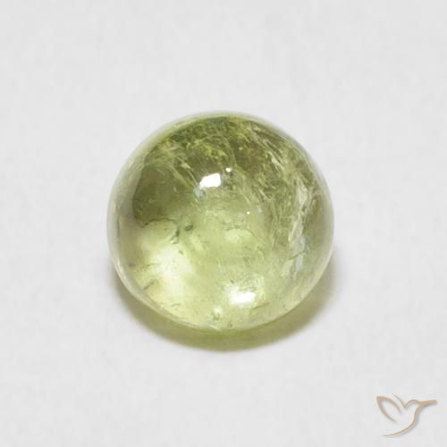 1.17ct Natural Verde claro Turmalina, Redondo, Transparente