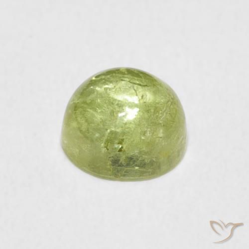 Turmalina Verde claro natural de 1.17 ct, Redondo, Transparente