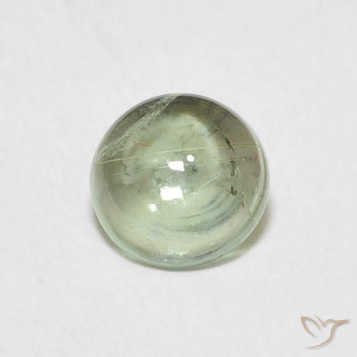 0.78ct Natural Verde avellana claro Turmalina, Redondo, Transparente