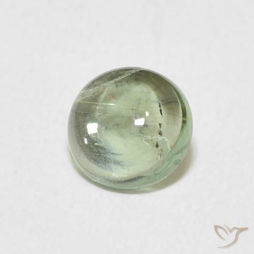 Turmalina Verde avellana claro natural de 0.78 ct, Redondo, Transparente