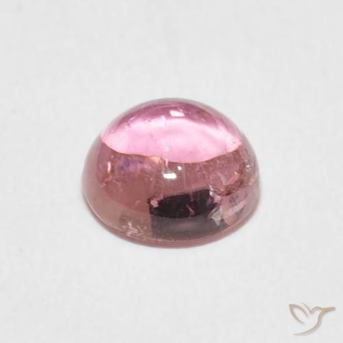 Turmalina Rosado claro natural de 1.03 ct, Redondo, Transparente