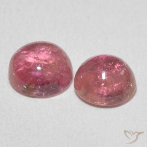 Gemas de Turmalina Rosado Bubblegum natural de 2.15 ct, Redondo, Transparente