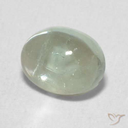 Turmalina Verde claro natural de 0.87 ct, Ovalada, Transparente