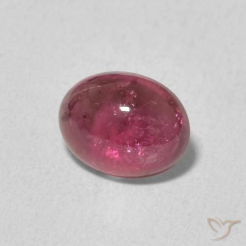 Turmalina Rojo púrpura natural de 1.13 ct, Ovalada, Transparente