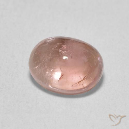 Turmalina Rosado flamingo natural de 1.65 ct, Ovalada, Transparente