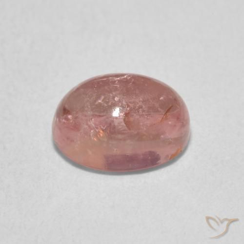 Turmalina Rosado flamingo natural de 1.65 ct, Ovalada, Transparente