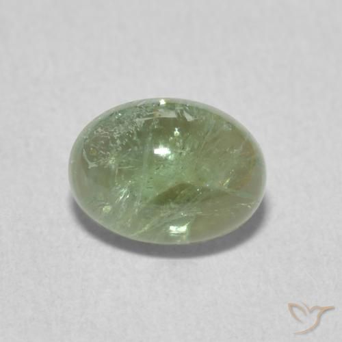 1.29ct Natural Verde claro turmalina, Ovalada, Transparente