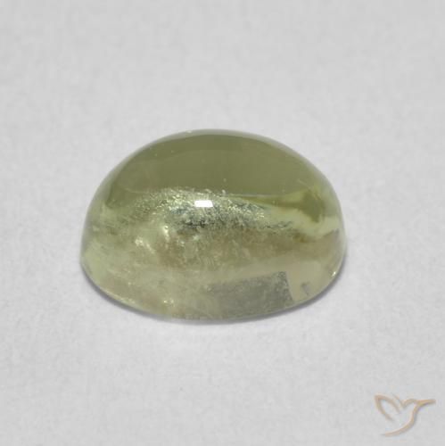 Turmalina Verde medio natural de 1.36 ct, Ovalada, Transparente