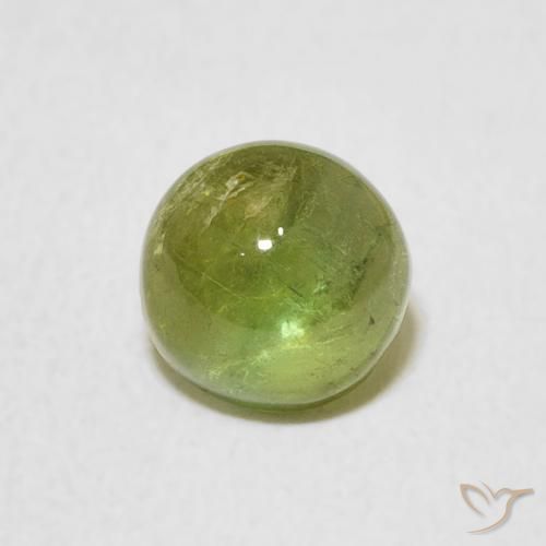 1.24ct Natural Verde claro Turmalina, Redondo, Transparente