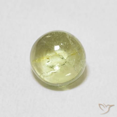 1.24ct Natural Verde claro Turmalina, Redondo, Transparente