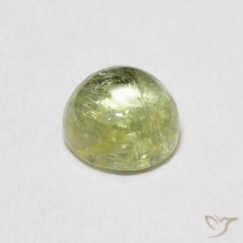 Turmalina Verde claro natural de 1.24 ct, Redondo, Transparente