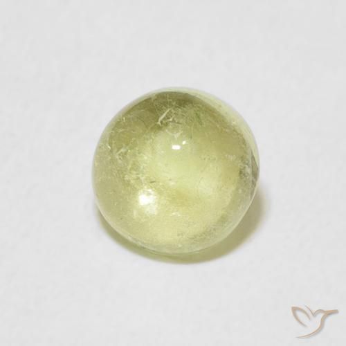 Turmalina Verde claro natural de 1.06 ct, Redondo, Transparente