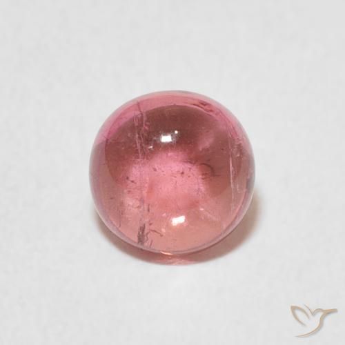 1.06ct Natural Rosado claro Turmalina, Redondo, Transparente