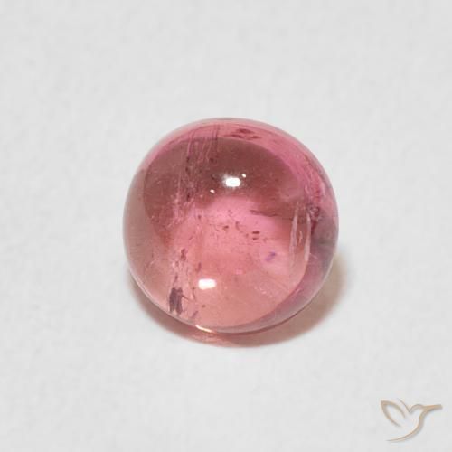 Turmalina Rosado claro natural de 1.06 ct, Redondo, Transparente