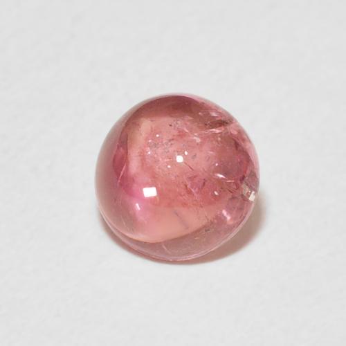 Turmalina Rosado medio natural de 0.94 ct, Redondo, Transparente