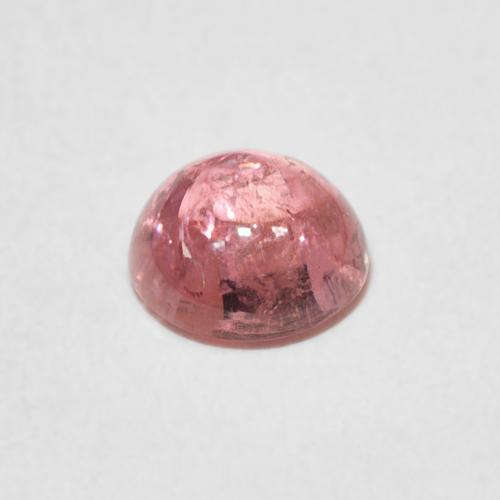 Turmalina Rosado medio natural de 0.94 ct, Redondo, Transparente