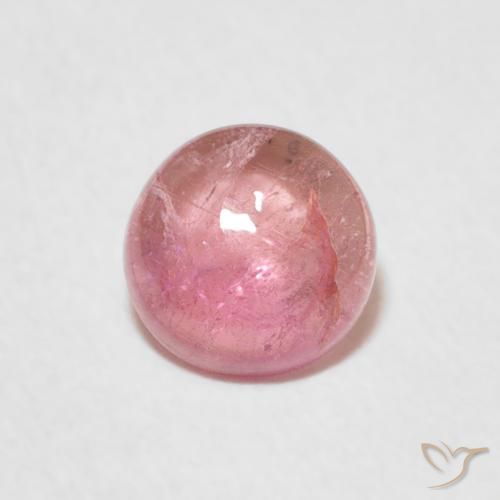 0.88ct Natural Rosado Bubblegum Turmalina, Redondo, Transparente
