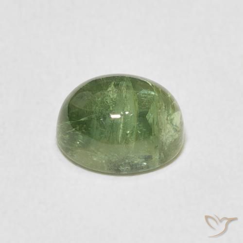 Turmalina Verde claro natural de 1.44 ct, Ovalada, Transparente