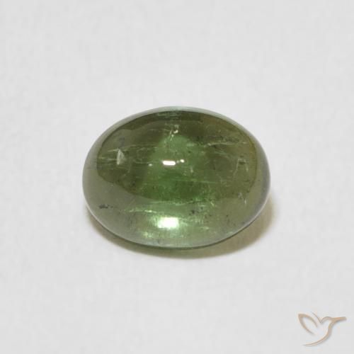 1.27ct Natural Verde medio turmalina, Ovalada, Transparente
