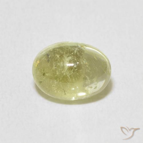 1.36ct Natural Amarillo claro turmalina, Ovalada, Transparente